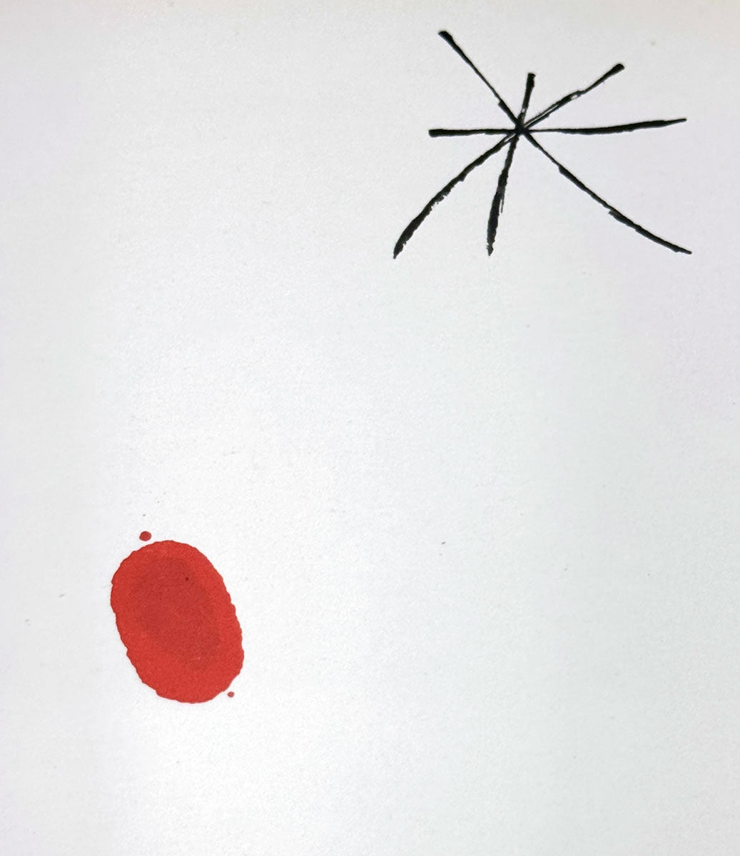 Joan Miro Original Double Lithograph Limited Edition, 1975, Framed COA