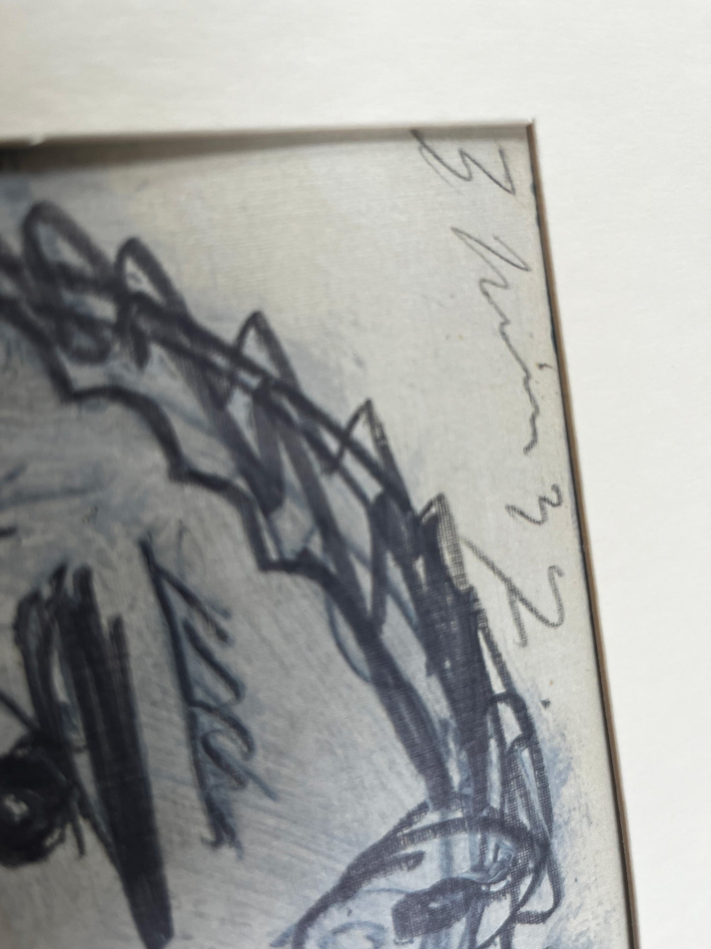 Pablo PICASSO Lithograph GUERNICA Prepatory Head Sketch Ltd Edition Study +Custom FRAME