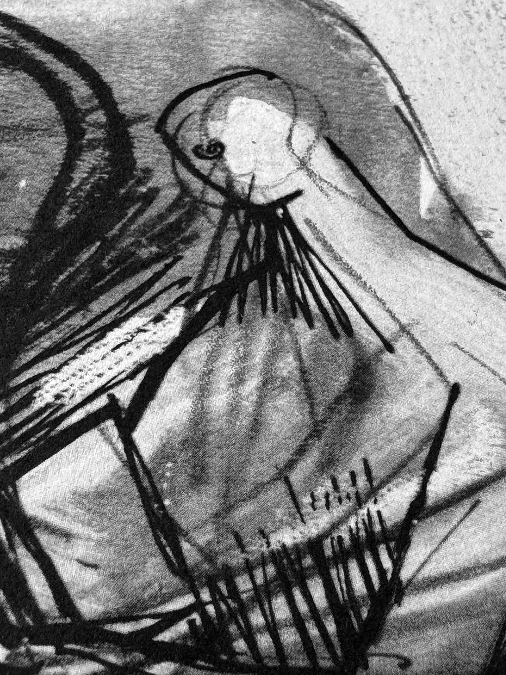 2 Henry MOORE Lithographs STUDY Unesco Group Family, (2pcSET) Limited Edition 1958