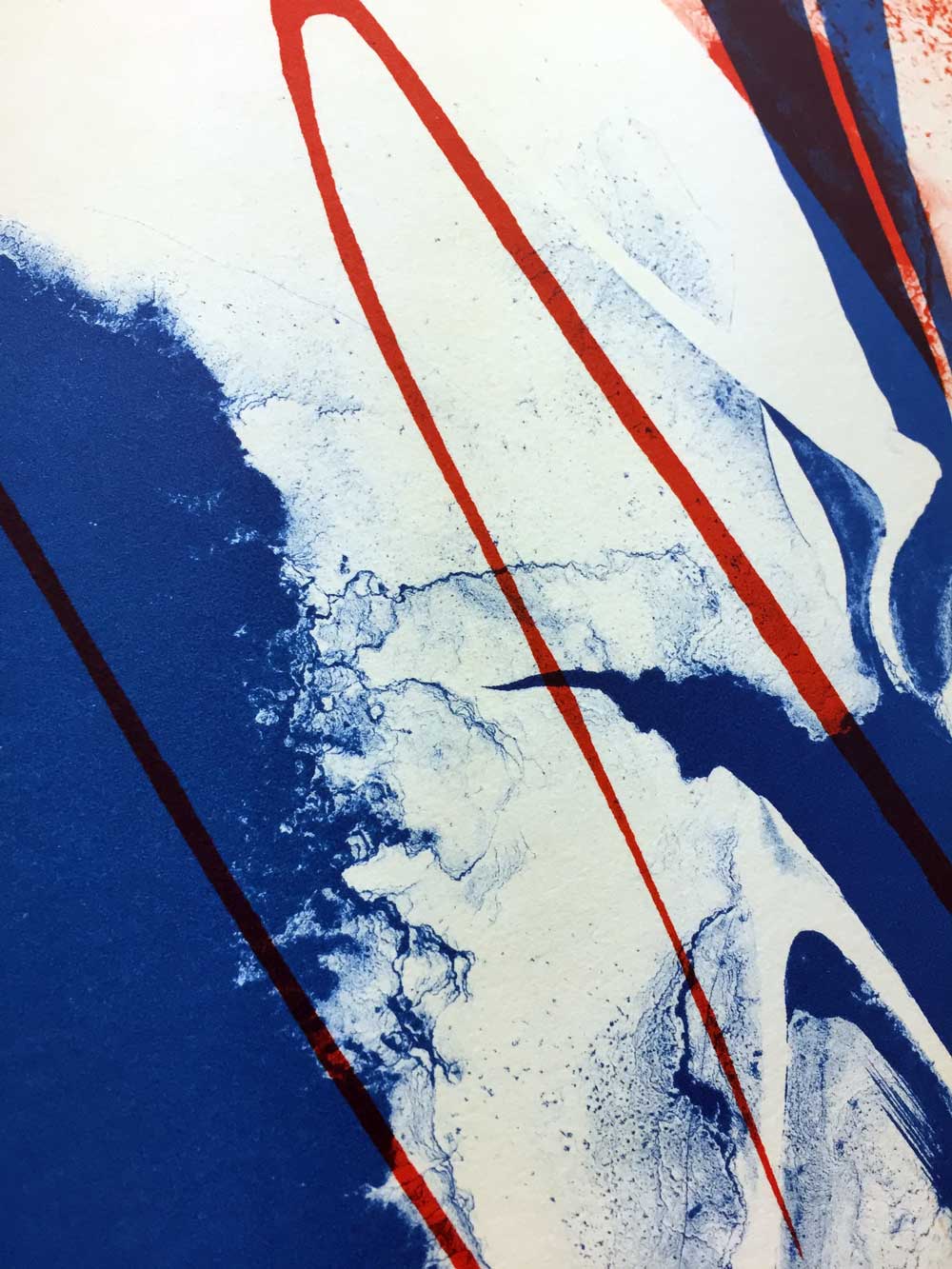 Paul JENKINS Lithograph Original - Hand SIGNED- Lt. Ed. 259 w/Frame