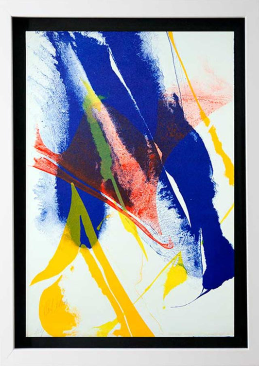 Paul JENKINS Lithograph Original - Hand SIGNED 1965 Vélin d’Rives +FRAMING