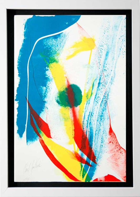 Paul JENKINS Lithograph Original 1965 - Hand SIGNED by artist, w/FRAMING