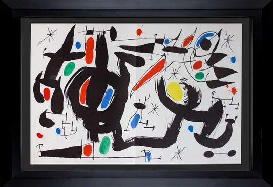 Joan Miro Numbered Limited Edition Double Color Lithograph