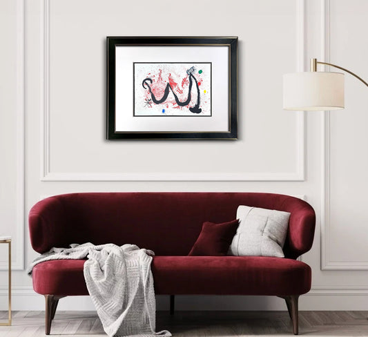 Joan Miró 1963 Hand-Signed Limited Edition Lithograph (Cramer 83) | Museum Framed