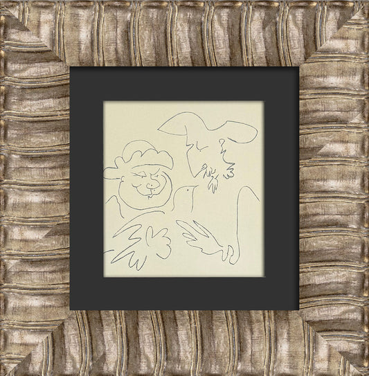 Pablo Picasso 1956 Don Quichotte Lithograph ‚Äì Mourlot Framed