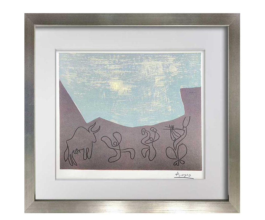 Pablo Picasso Bacchanale 1959 Signed Linocut | Original Limited Edition Framed Art