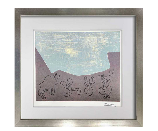 Pablo Picasso Bacchanale 1959 Signed Linocut | Original Limited Edition Framed Art