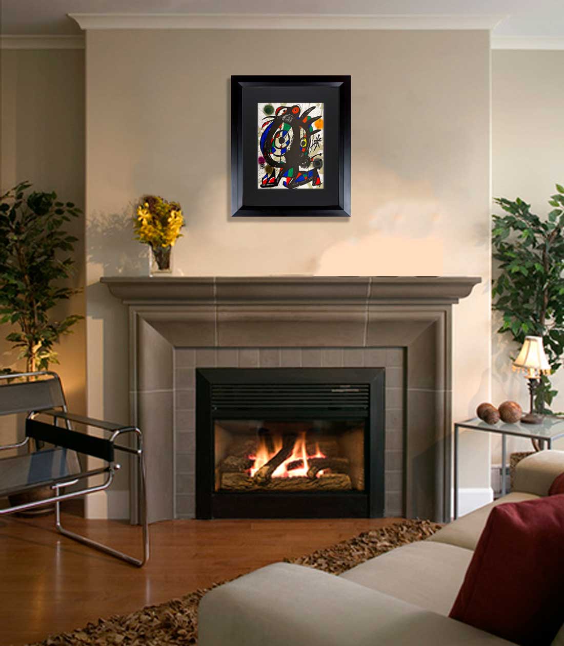 Joan MIRO Lithograph Ltd. Ed. ORIGINAL 1972 + Catalogue Ref: c160 w/frame included