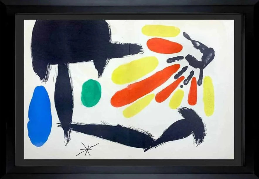 Joan Miro Original Double Lithograph No. Ltd. Edition no. 218