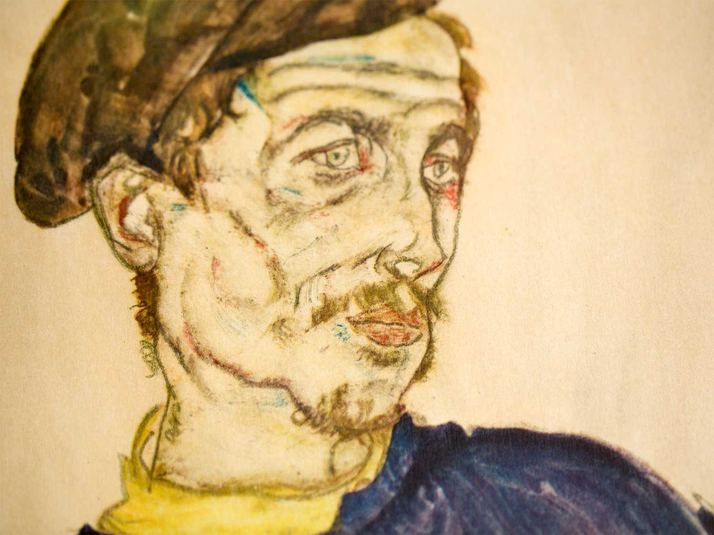 Egon Schiele Lithograph "Russian Prisoner Of War"