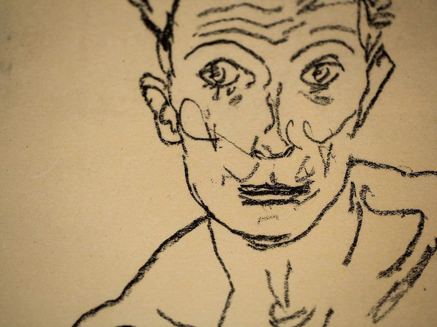 Egon SCHIELE Lithograph SIGNED “Nude Self Portrait” 1918 LIMITED Ed. w/FRAMING