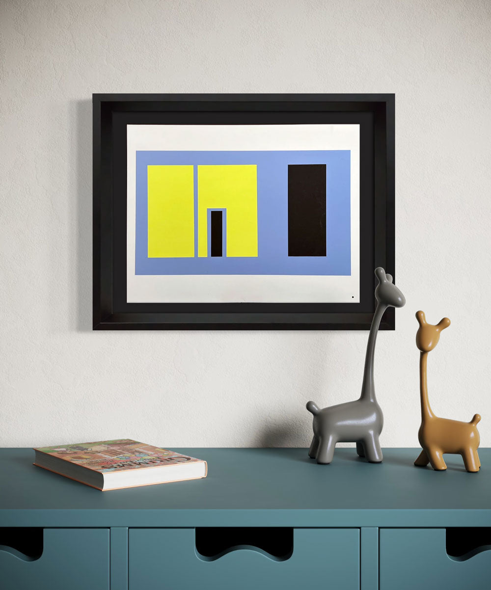 Josef ALBERS Original SILKSCREEN [XVIII-1a] LIMITED Ed. 1963 w/Archival Frame