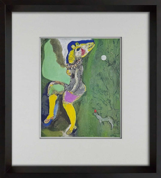Marc Chagall Lithograph 1961 Circus Girl LTD Ed Framed Modern Art