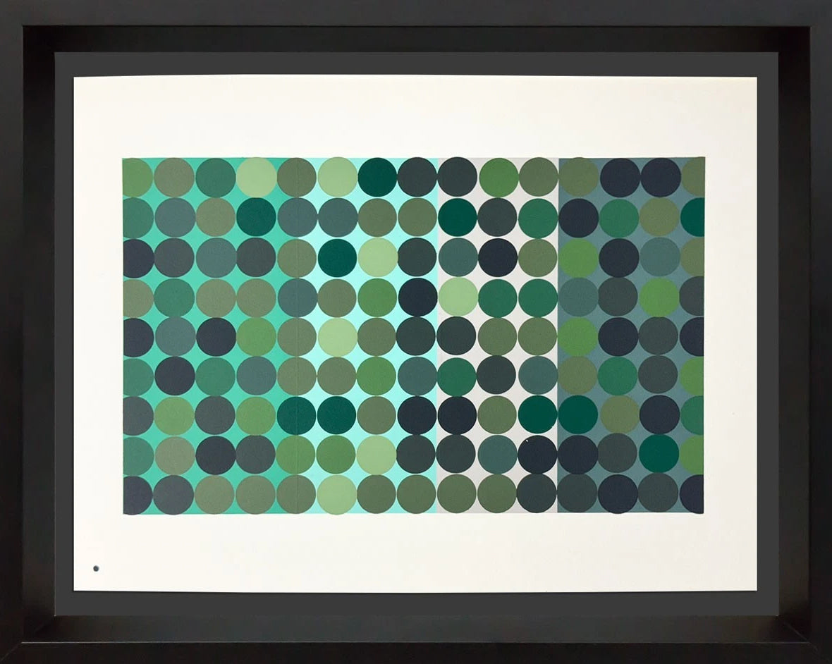 Josef Albers 1963 Silkscreen Set of 4 – Limited Edition, Framed