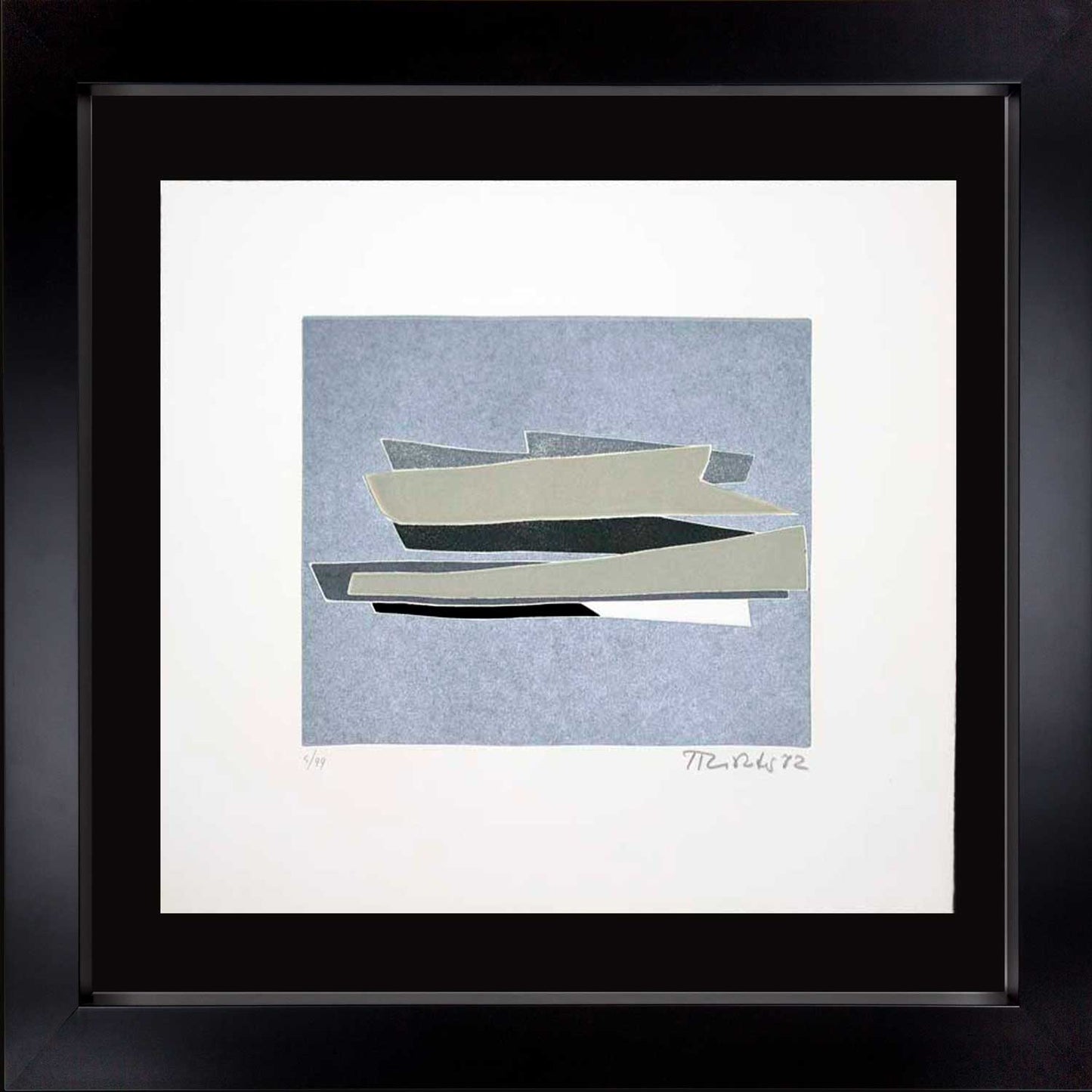 Hans RICHTER Original ETCHING Hand SIGNED & Numbered w/Custom Frame