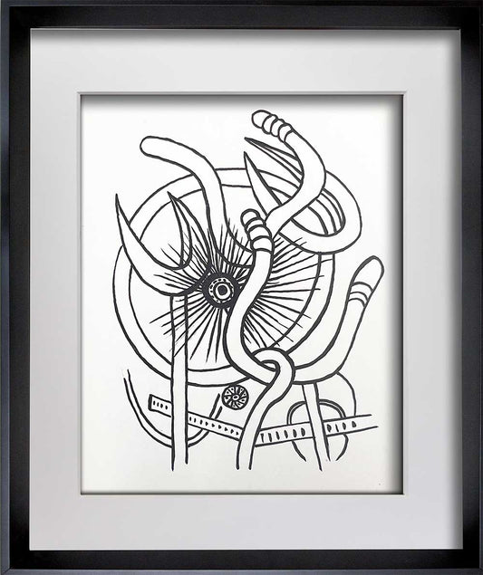 Fernand Léger Original Limited-Edition Lithograph, Cirque Bicycle