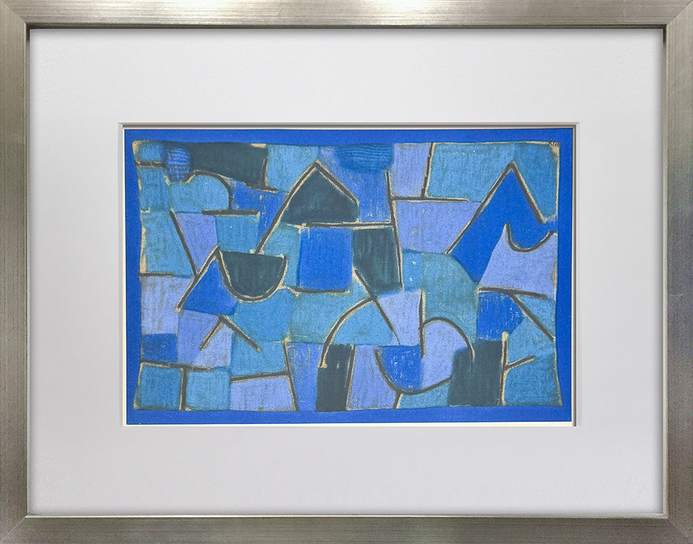 Paul Klee Blue Night Limited Edition Lithograph 1940s COA Framed