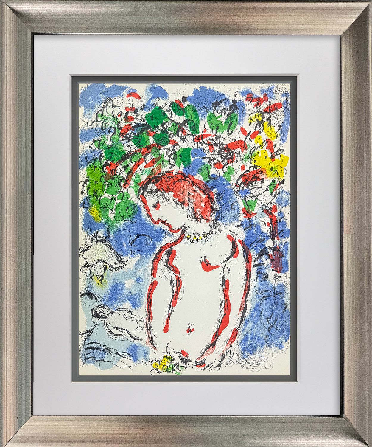 Marc Chagall Original Lithograph 1972 Mourlot Paris Limited Edition Professionally Museum Framed