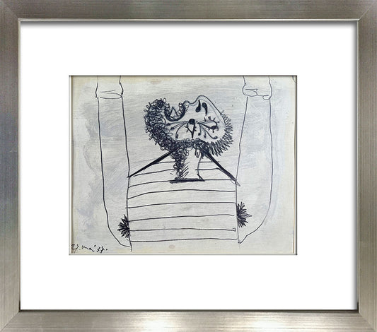 Pablo PICASSO Lithograph Study for GUERNICA Ltd Edition +Custom FRAME