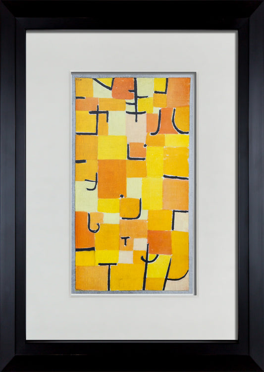 Paul Klee Limited Edition Lithograph "Signs in Yellow" Framed COA