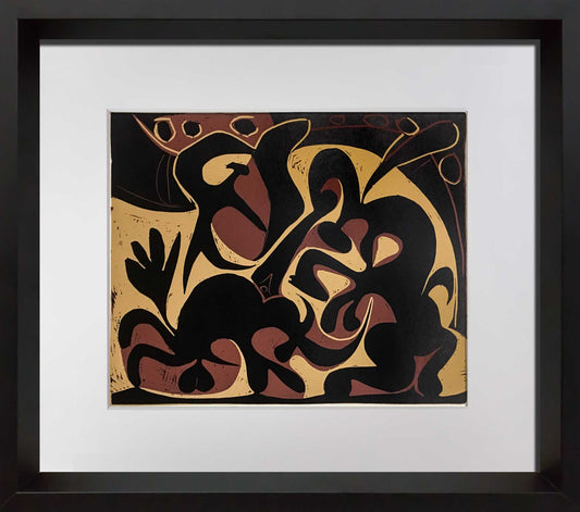 Pablo Picasso Pique (Noir et Beige) 1959 Limited Edition Linogravure | Museum Framed