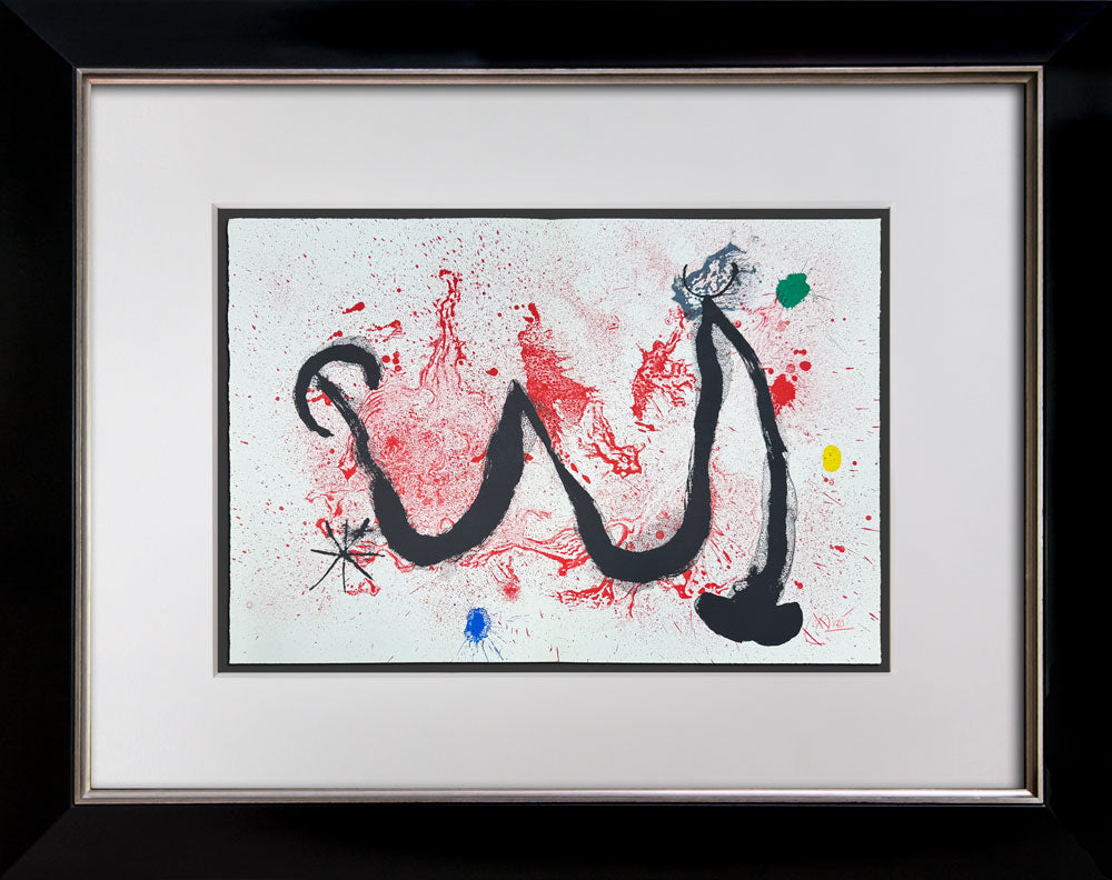 Joan Miró Original Lithograph 1963 Hand Signed | Limited Edition Framed Art (Cramer 83)