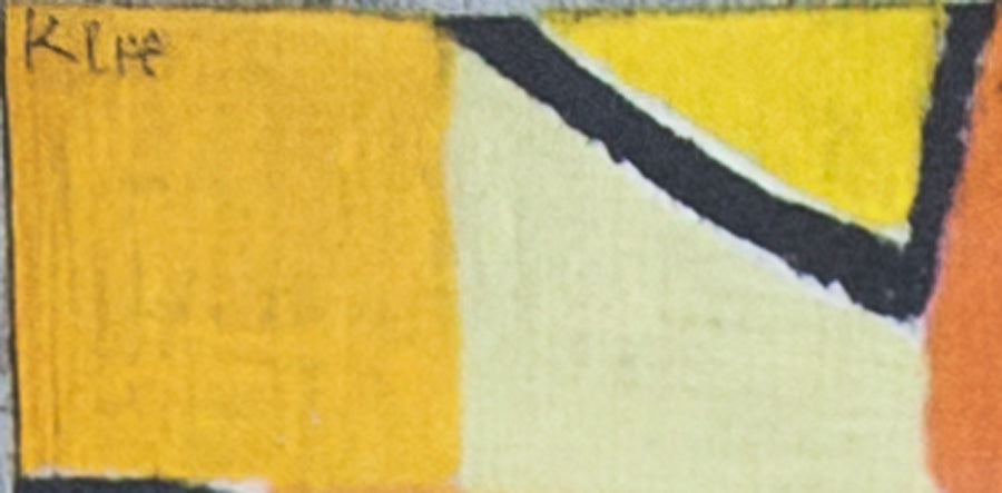 Paul Klee Limited Edition Lithograph "Signs in Yellow" Framed COA