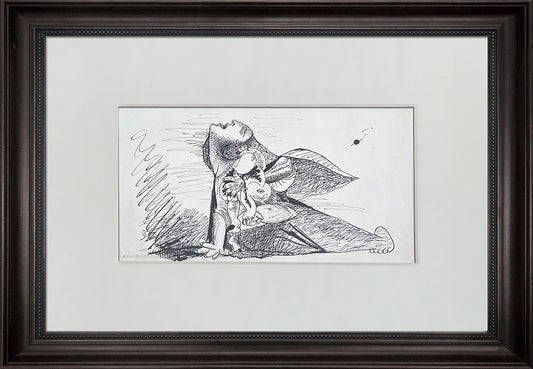 Pablo PICASSO Lithograph GUERNICA Preparatory Sketch Ltd Ed w/Custom FRAME