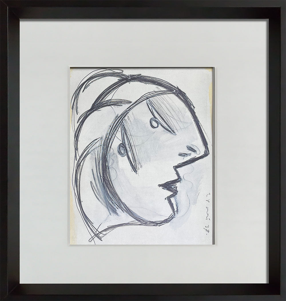 Pablo PICASSO Lithograph Head GUERNICA Ltd Edition Study +Custom FRAME