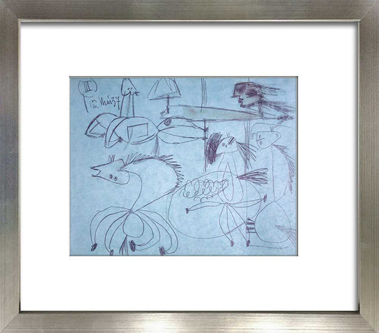 Pablo PICASSO Lithograph GUERNICA Horse Ltd Edition +Custom FRAME
