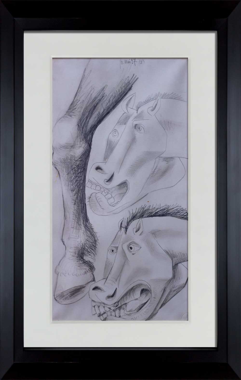 Pablo Picasso Lithograph , Guernica Horse Study, Ltd Ed 89/199 (2)