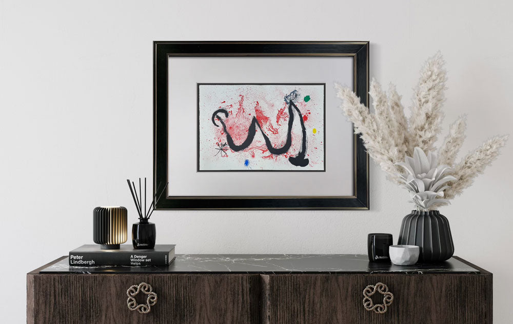 Joan Miró Original Lithograph 1963 Hand Signed | Limited Edition Framed Art (Cramer 83)