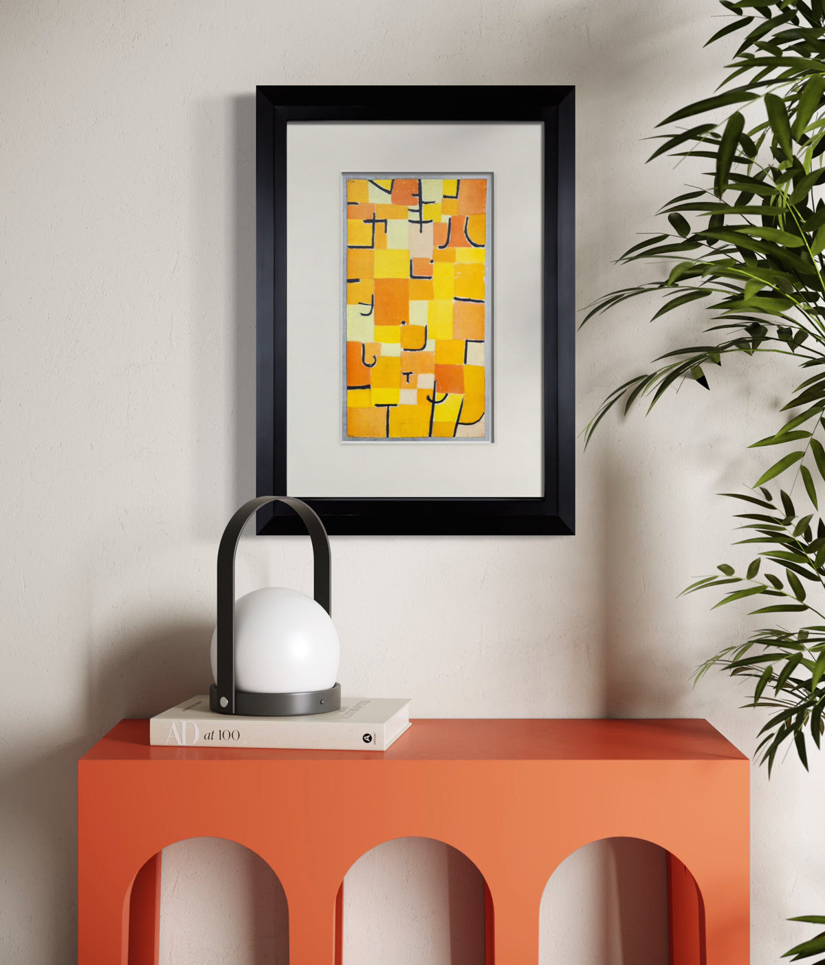 Paul Klee Limited Edition Lithograph "Signs in Yellow" Framed COA