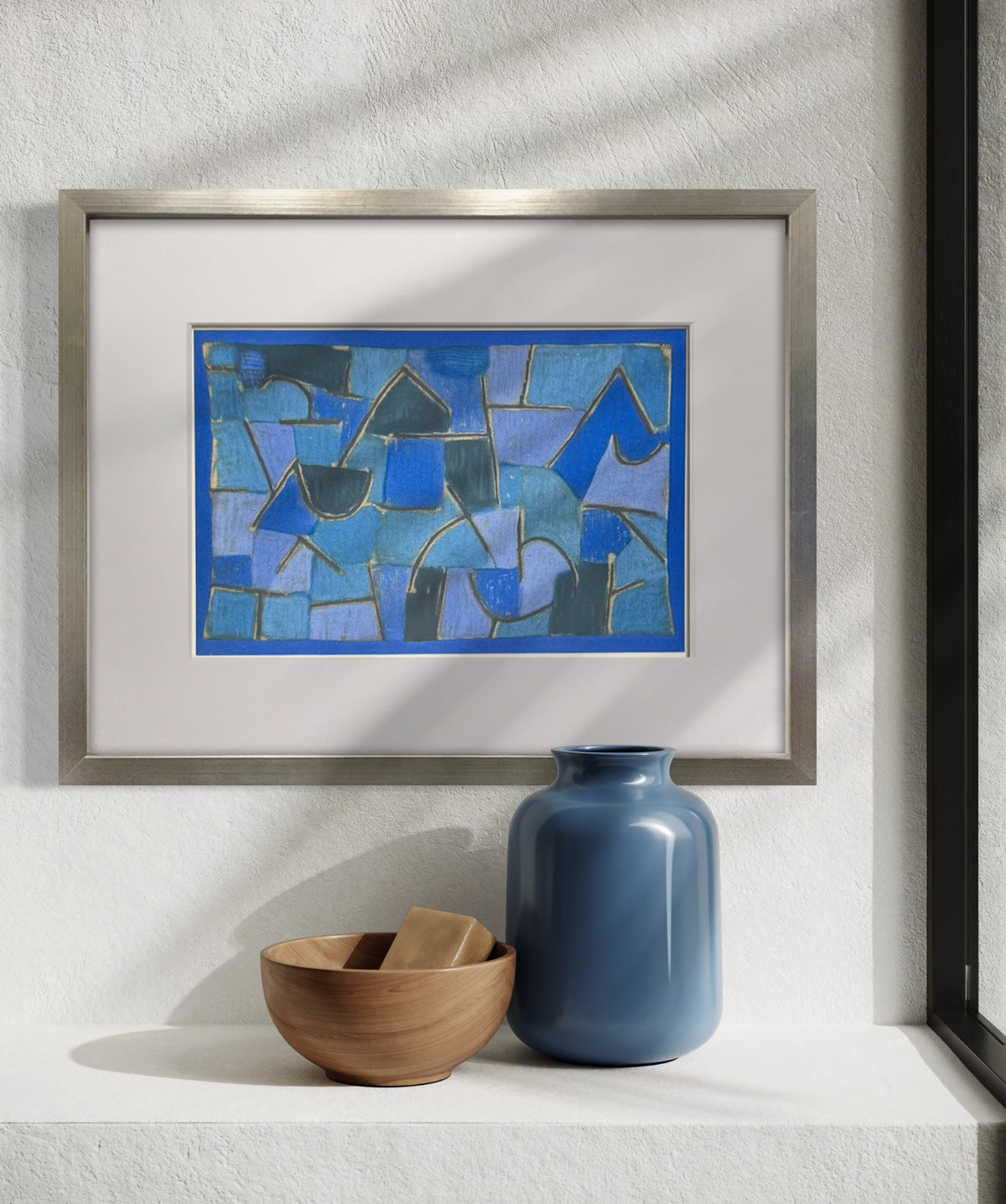 Paul Klee Blue Night Limited Edition Lithograph 1940s COA Framed