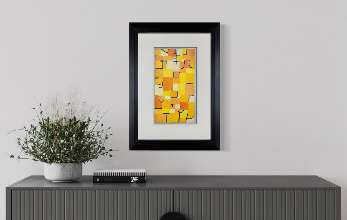 Paul Klee Limited Edition Lithograph "Signs in Yellow" Framed COA