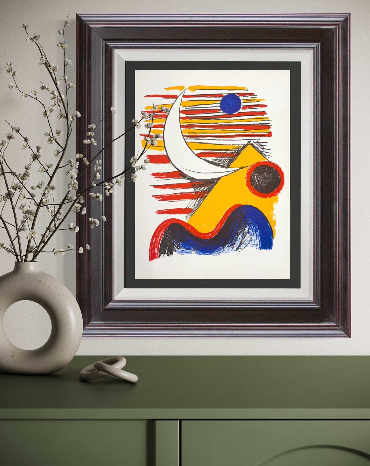 Alexander Calder 1960 Mourlot Paris Lithograph | Framed Limited Edition