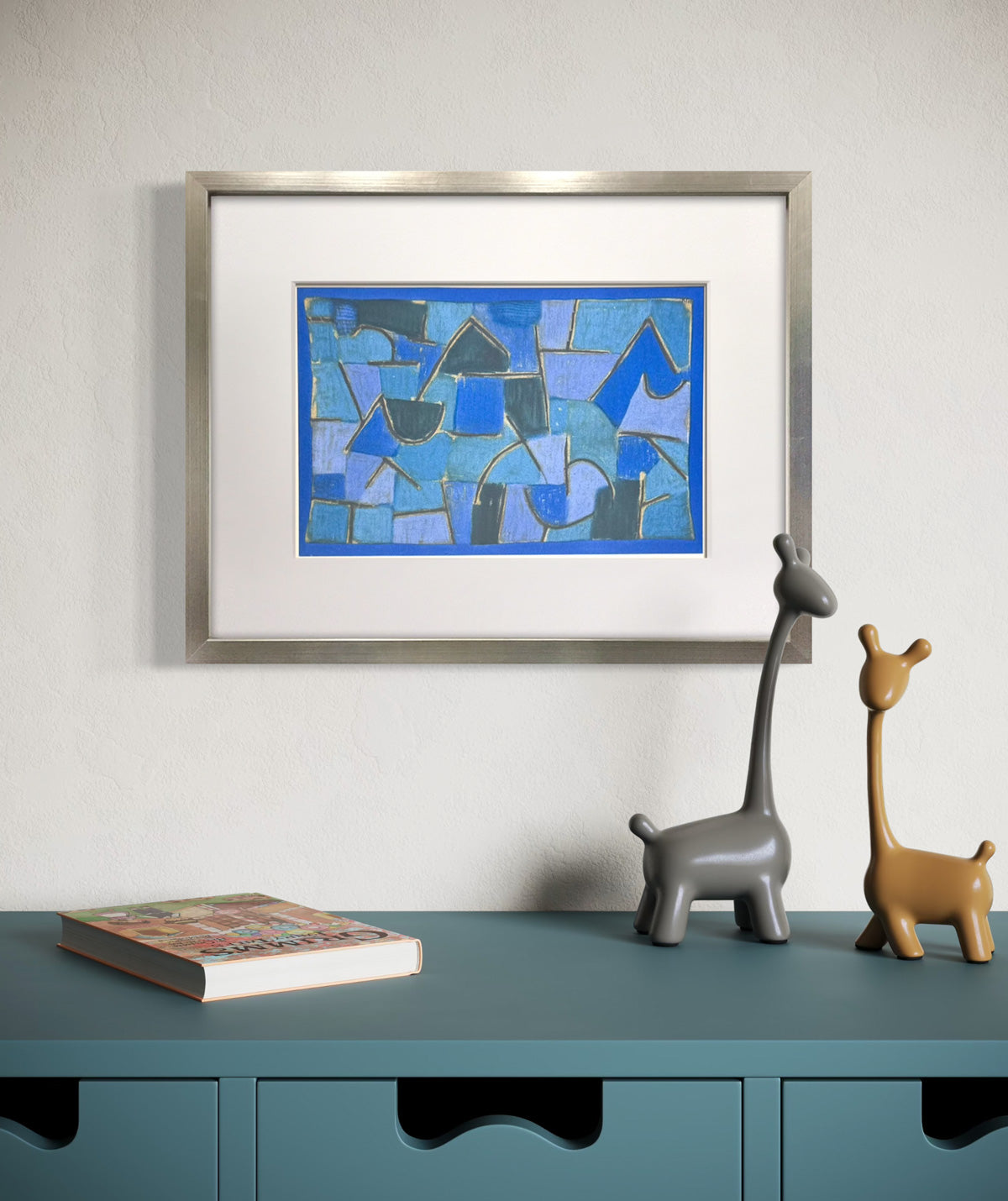 Paul Klee Blue Night Limited Edition Lithograph 1940s COA Framed