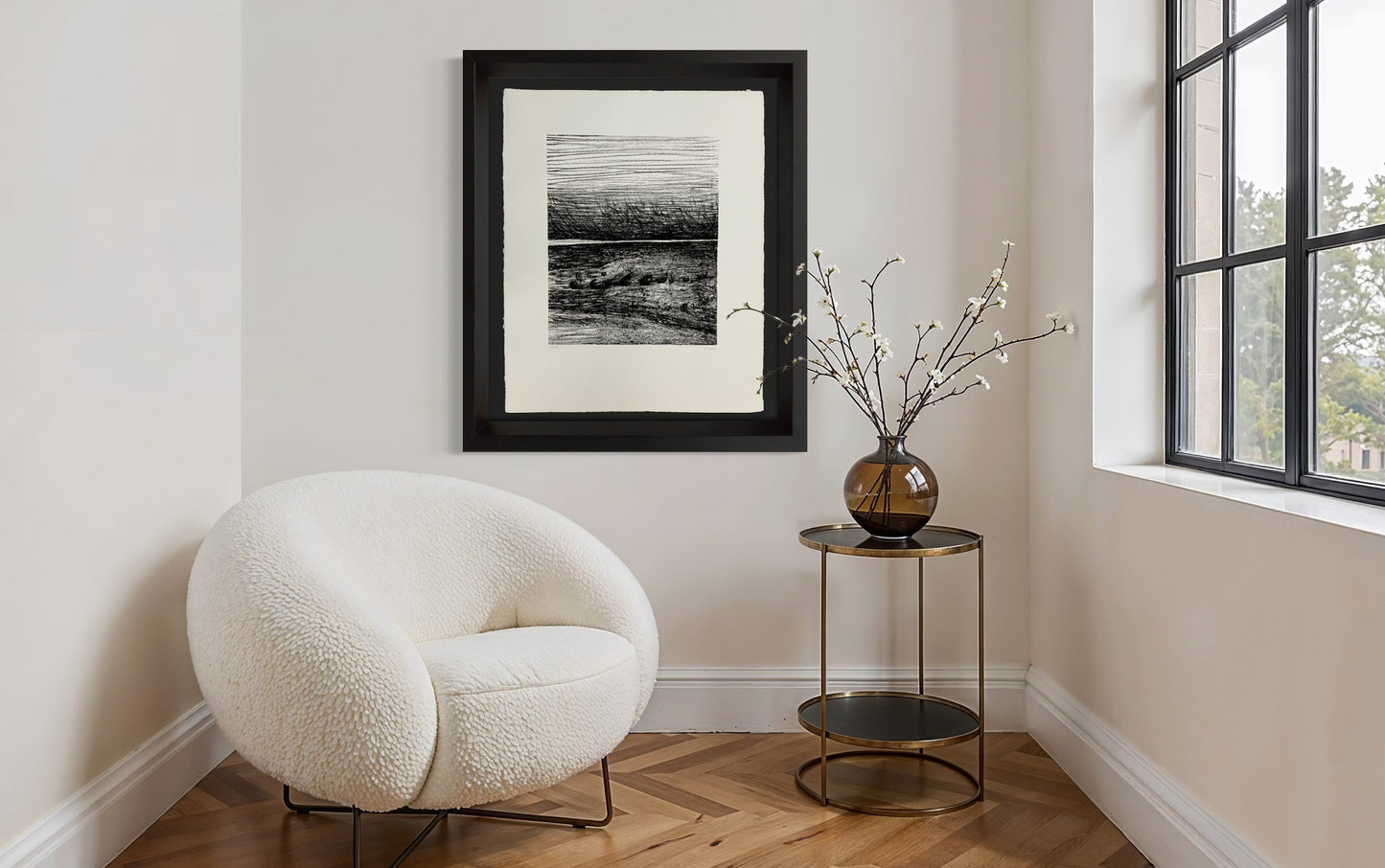Henry Moore – Windswept Landscape (1973) Signed Lithograph, Ltd Ed 65/75