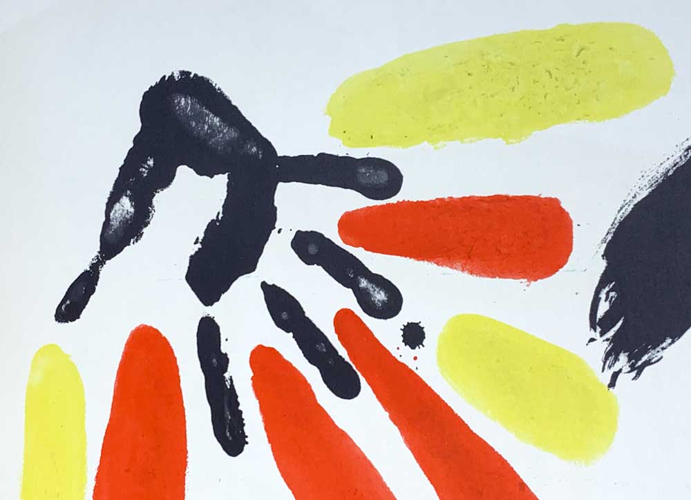 Joan Miro Original Double Lithograph No. Ltd. Edition no. 218