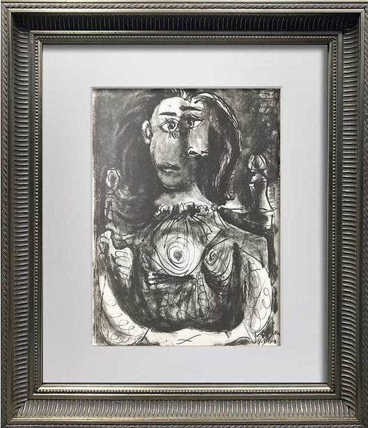 Pablo Picasso Lithograph Royan “31.5.40” Justification Limited Edition +Custom FRAMING