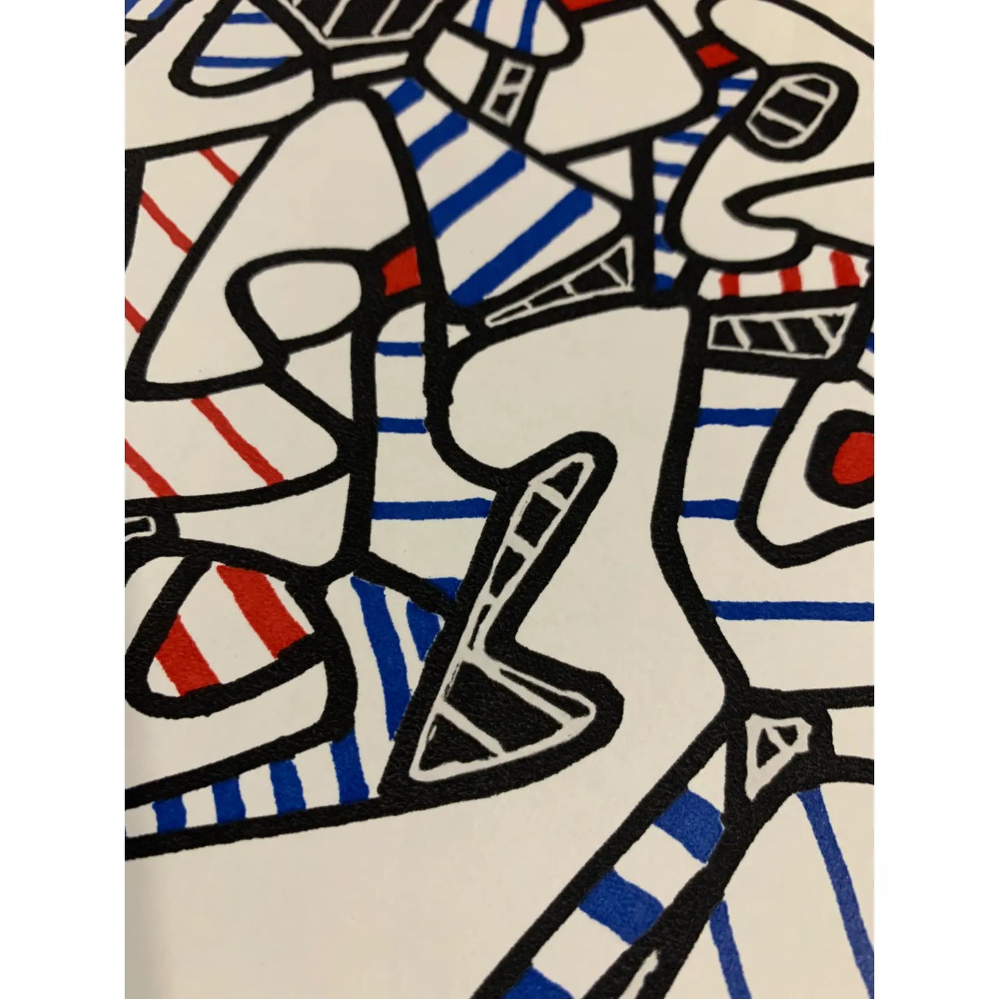 Jean Dubuffet LITHOGRAPH Limited EDITION - Abstract Vacuum Forms 1973 w/ Frame