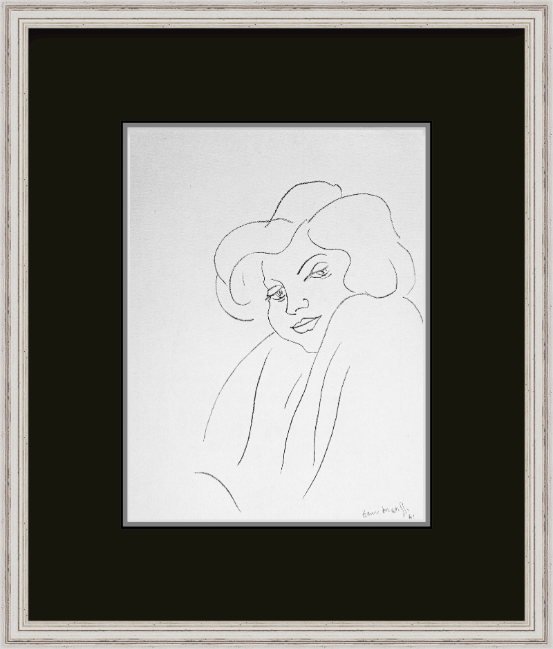 Henri MATISSE Original LITHOGRAPH 1943 ~ SIGN ~ Limited Ed. no. 36 w/FRAMING