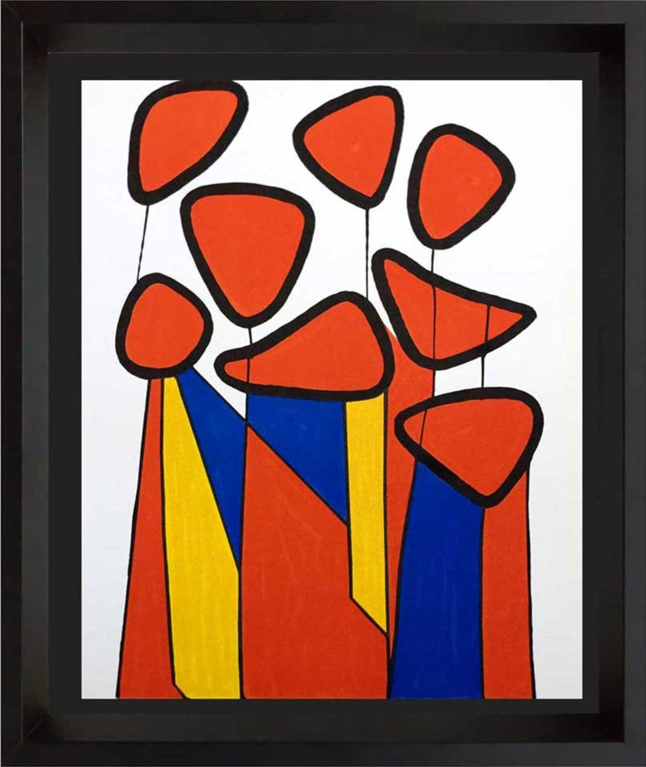 Alexander Calder Limited Edition Color Lithograph 1972 | Mourlot Paris Museum Framed