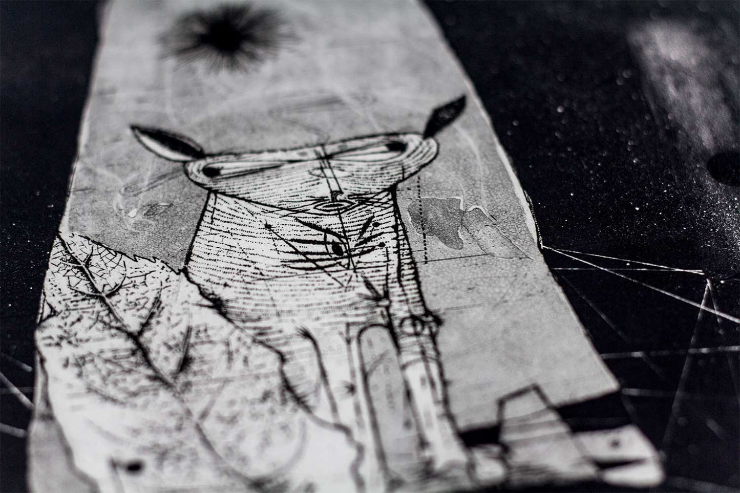 Johnny Friedlaender Hand Signed Etching - Coyote