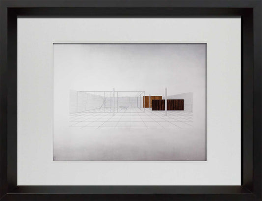 Mies Van Der Rohe Limited Edition Lithograph "Row House"