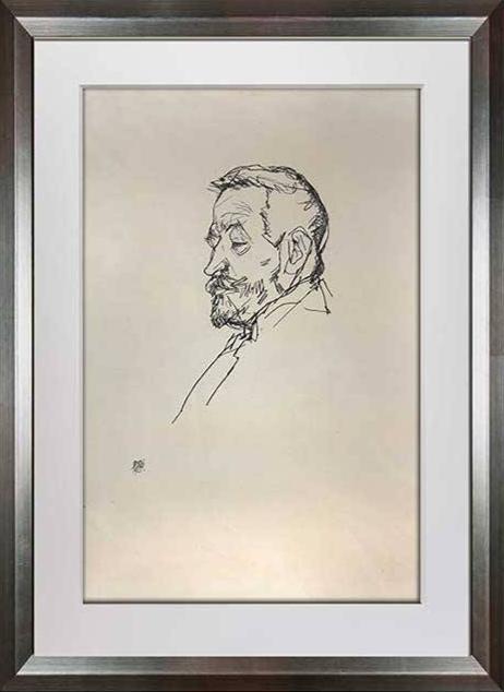 Egon Schiele Lithograph "Portrait Heinrich Benesche"