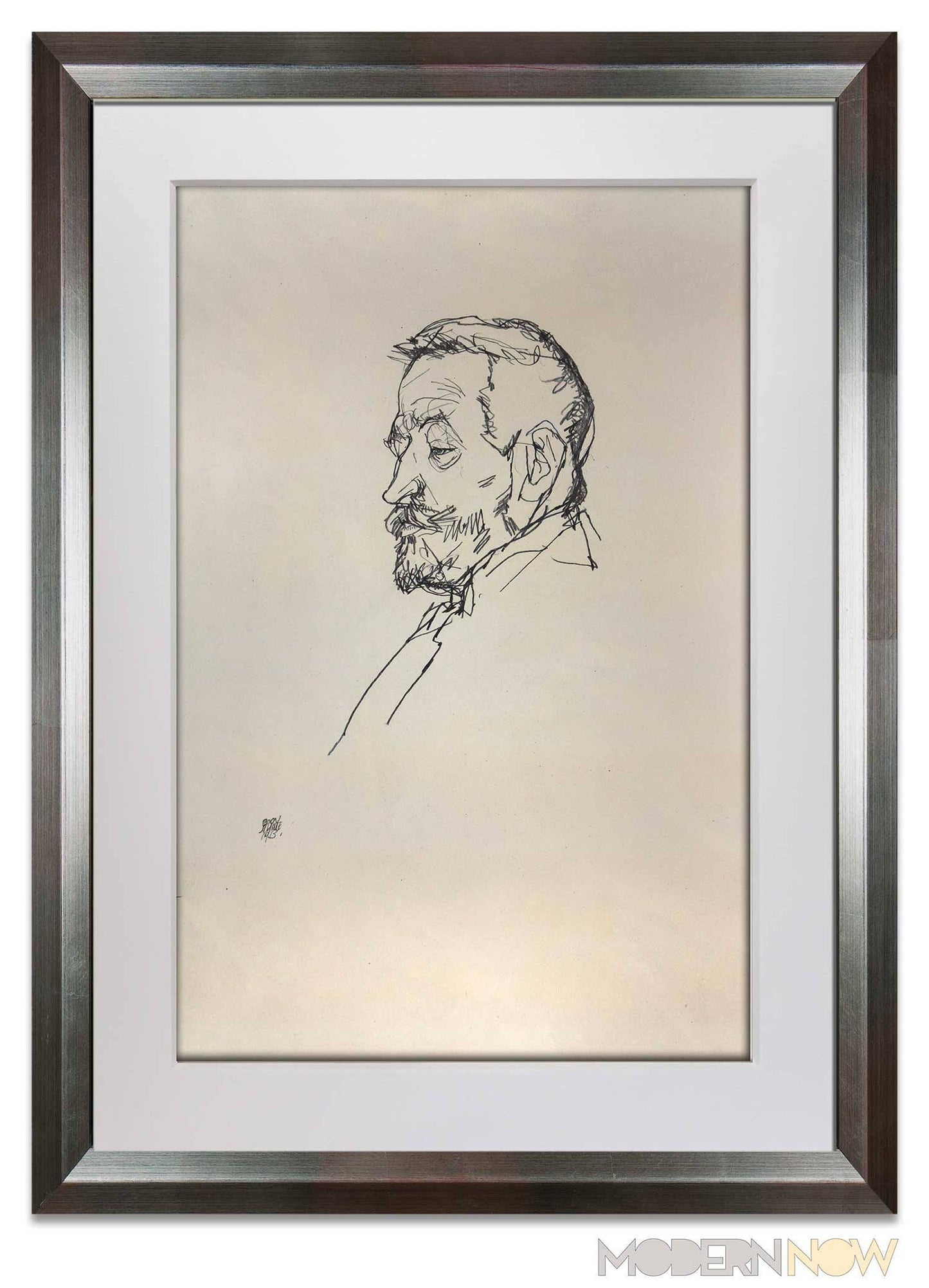Egon Schiele Lithograph "Portrait Heinrich Benesche"