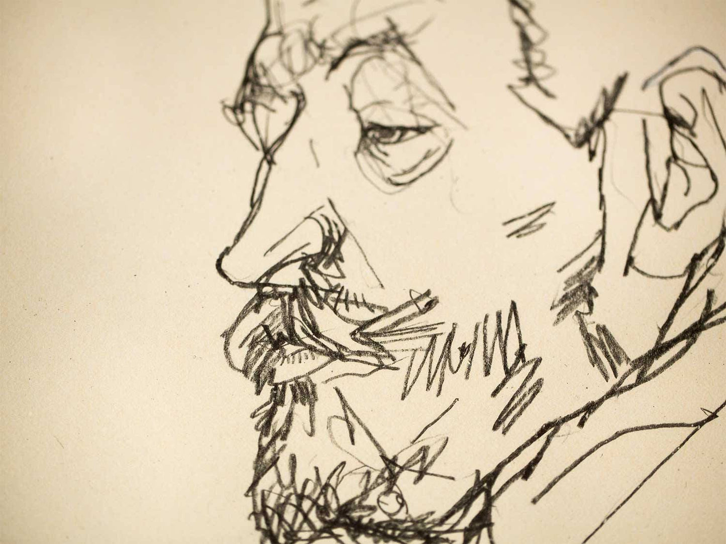 Egon Schiele Lithograph "Portrait Heinrich Benesche"