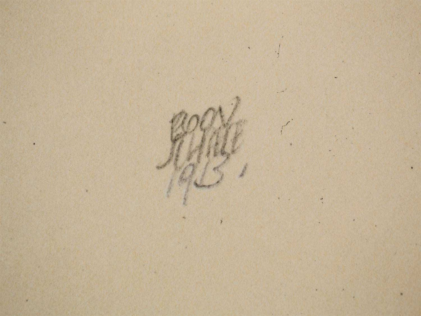 Egon Schiele Lithograph "Portrait Heinrich Benesche"