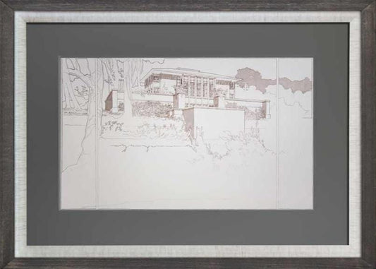 Frank Lloyd WRIGHT Lithograph "Thomas Hardy House"